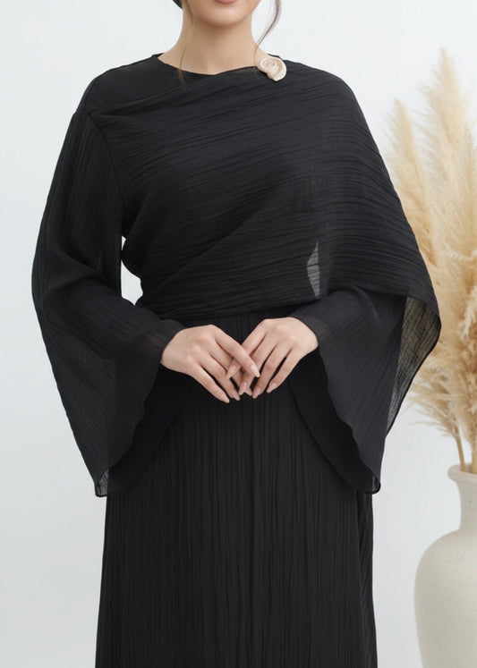 Rana Abaya Dress in Black