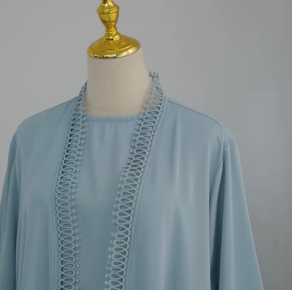 Mariam Abaya 2 Piece Set in Soft Blue