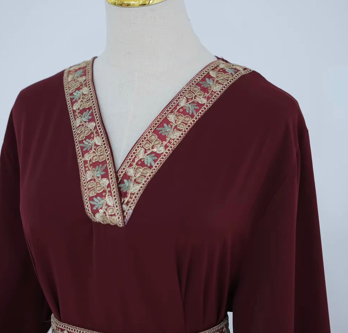 Layla Embroidered Abaya in Black