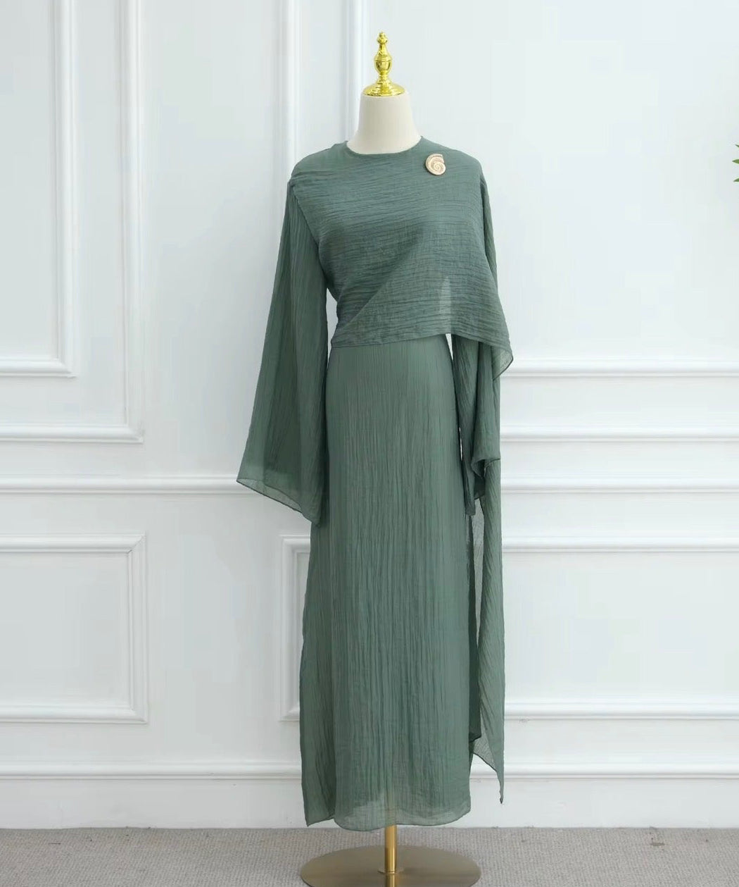 Rana Abaya Dress in Green