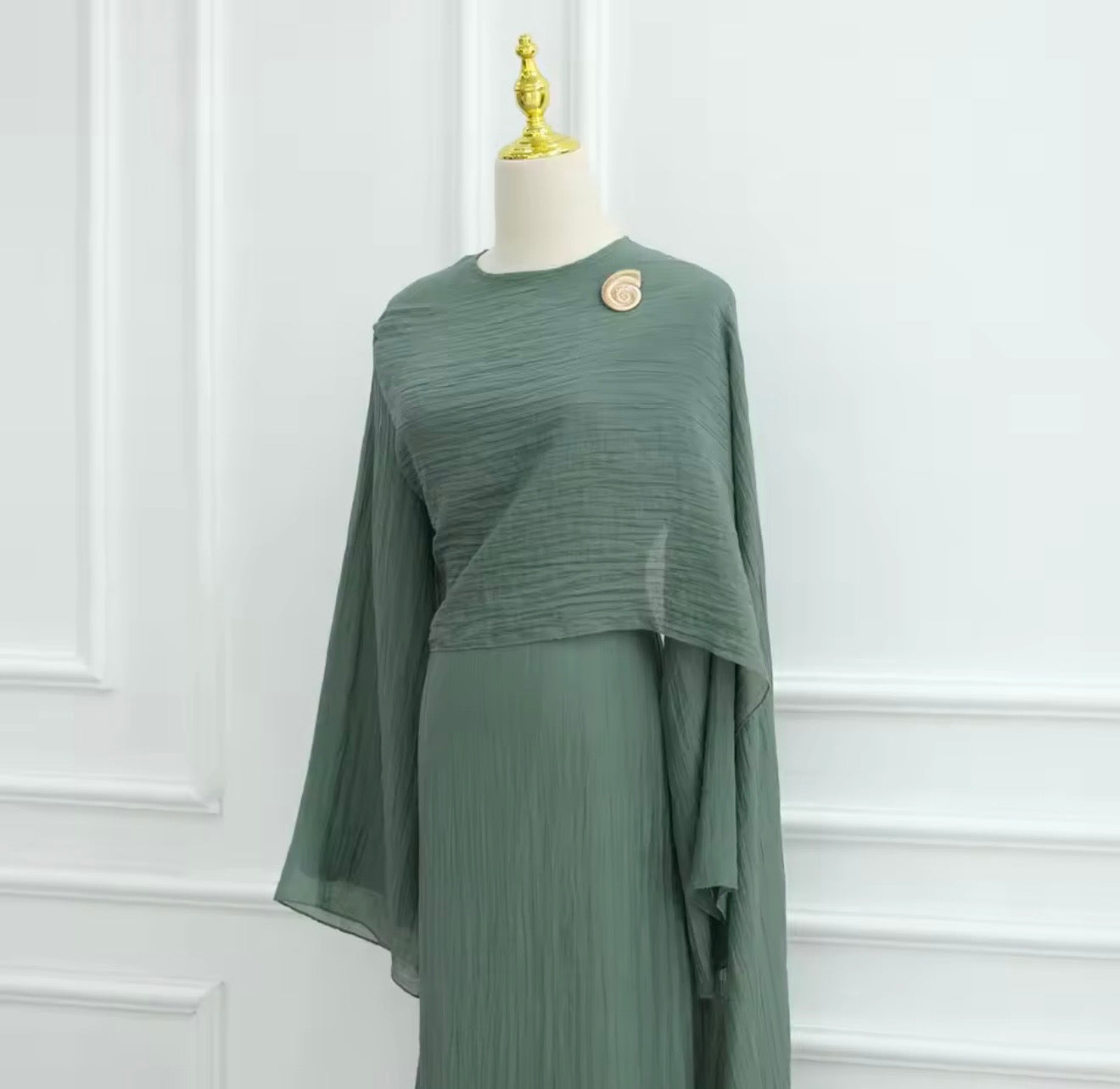 Rana Abaya Dress in Green