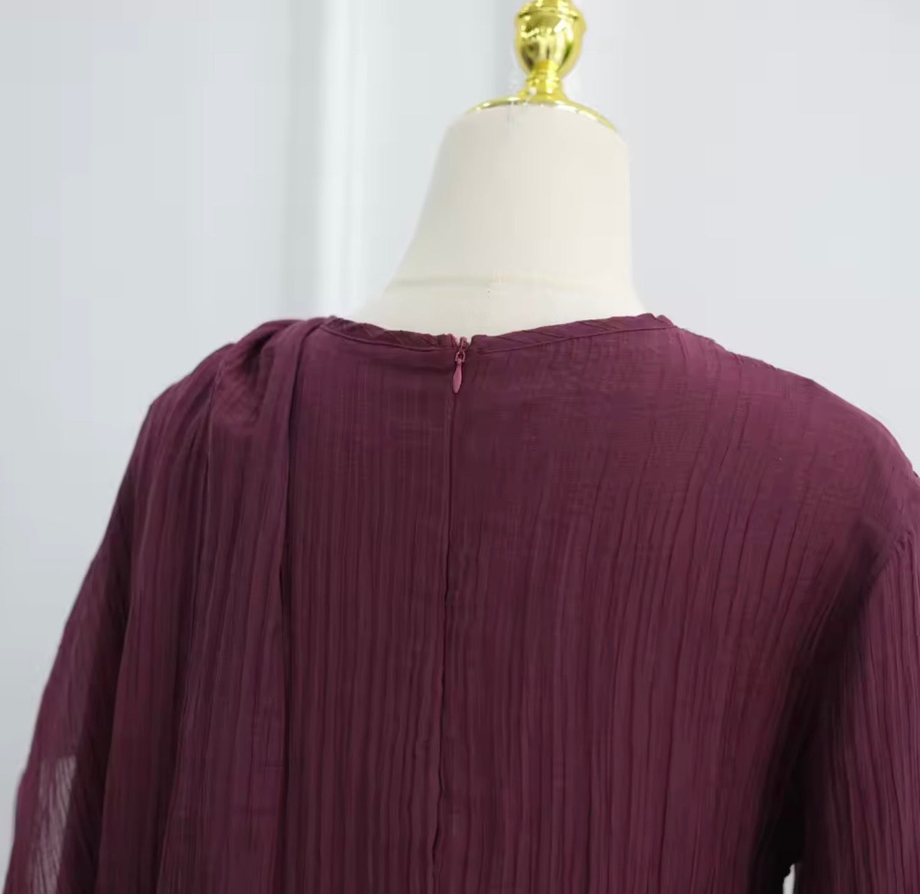 Rana Abaya Dress in Deep Red