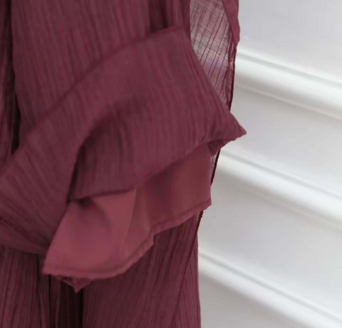 Rana Abaya Dress in Deep Red