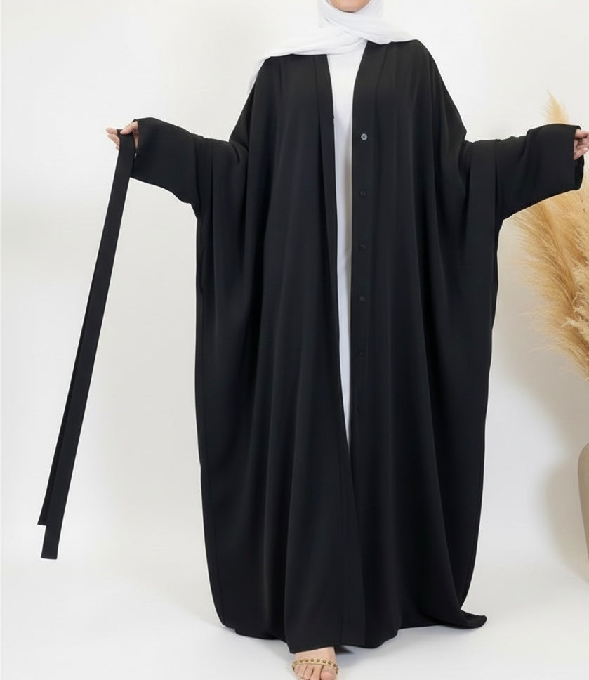 Salma Soft Brown Batwing Abaya