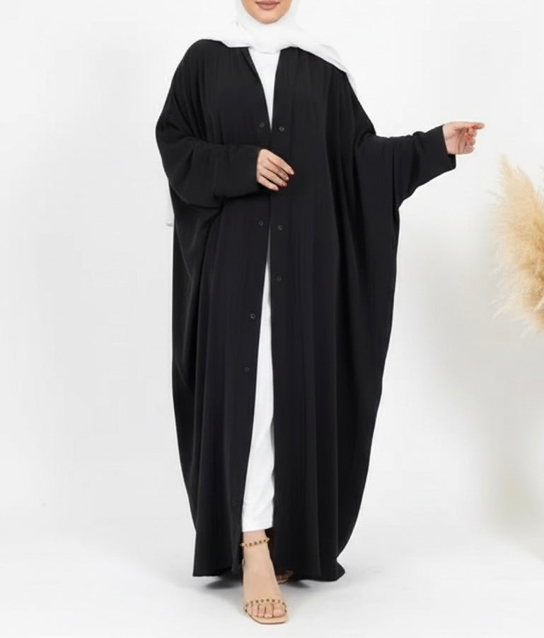 Salma Black Batwing Abaya