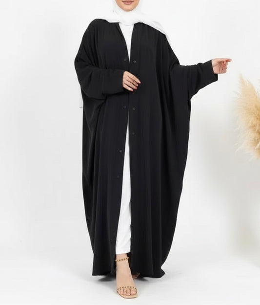 Salma Black Batwing Abaya