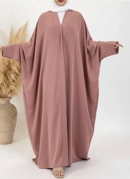 Salma Soft Pink Batwing Abaya