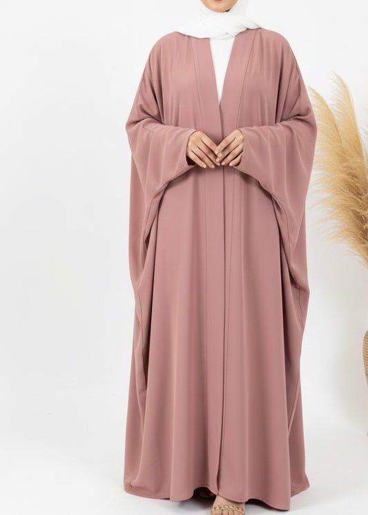Salma Soft Pink Batwing Abaya