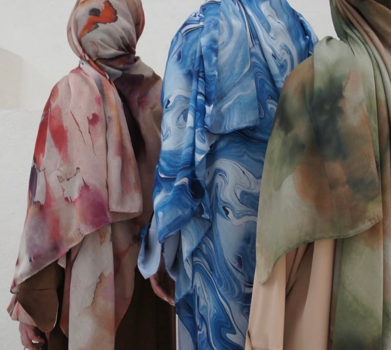 Zayna Blue Abaya and Hijab Set