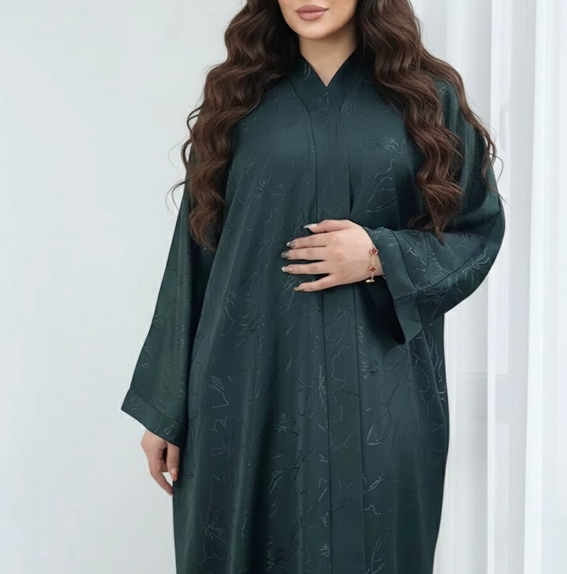Amira Satin Abaya in 4 Colours