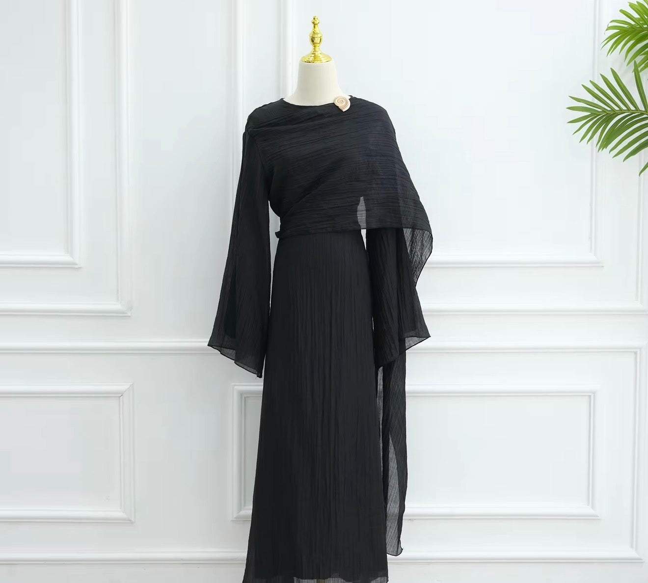 Rana Abaya Dress in Black