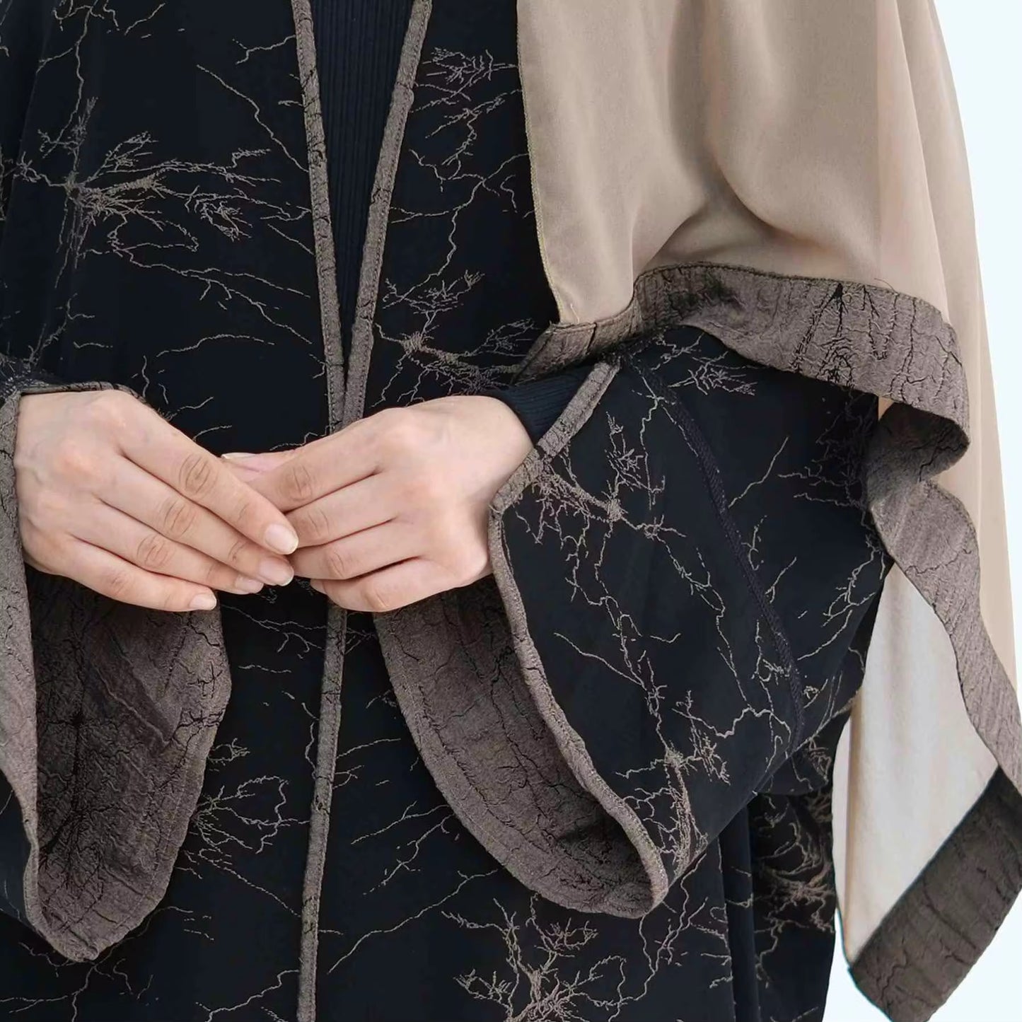 Hiba Reversible Coffee Abaya