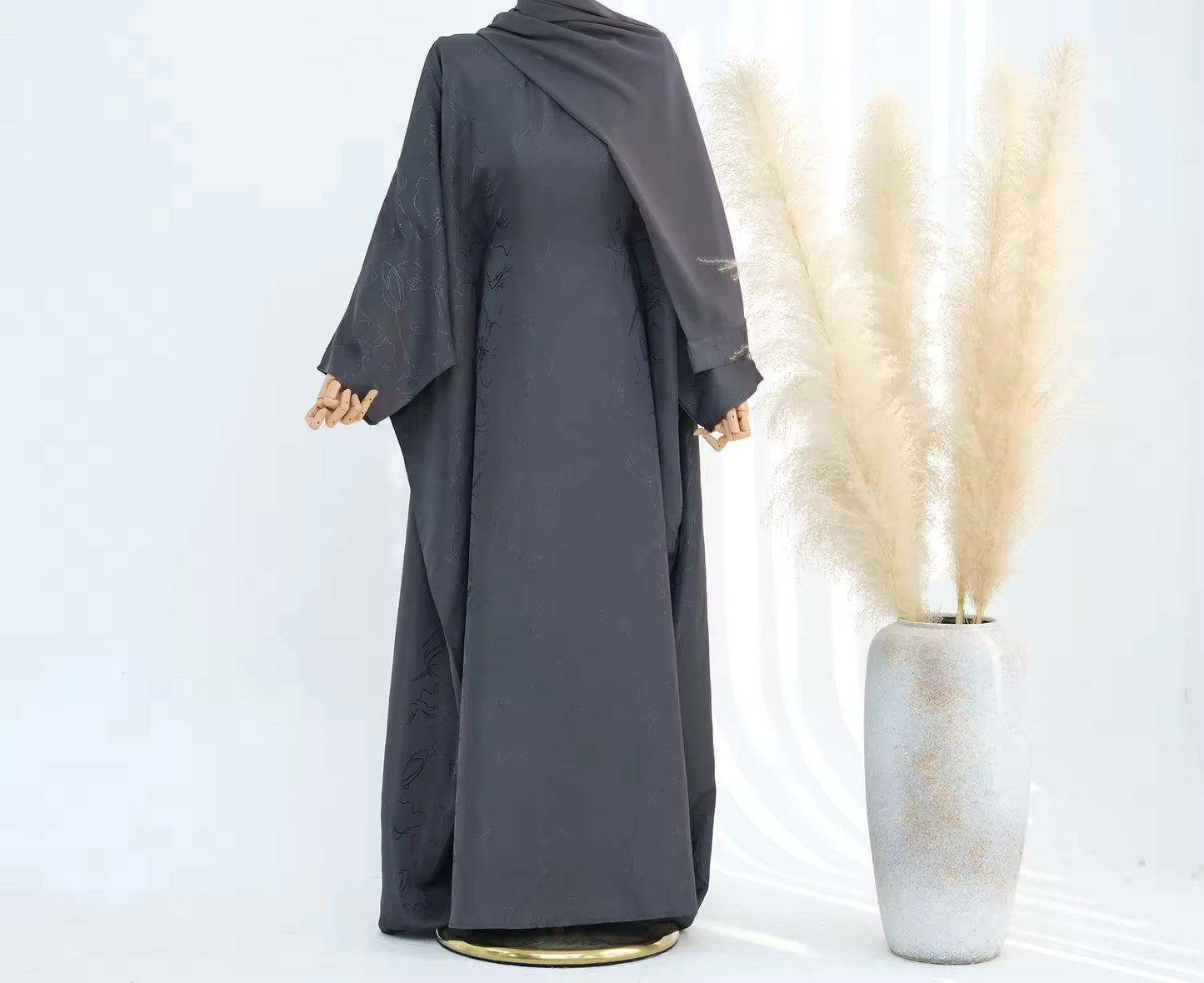 Yara Black Kaftan Abaya