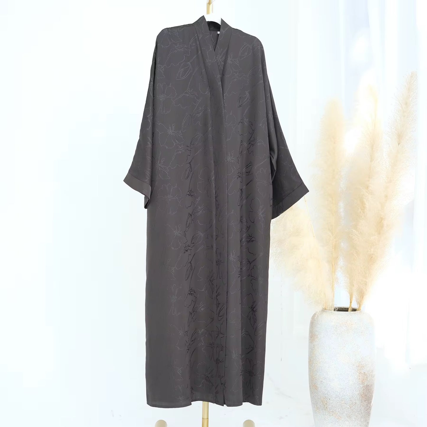 Amira Satin Abaya in 4 Colours