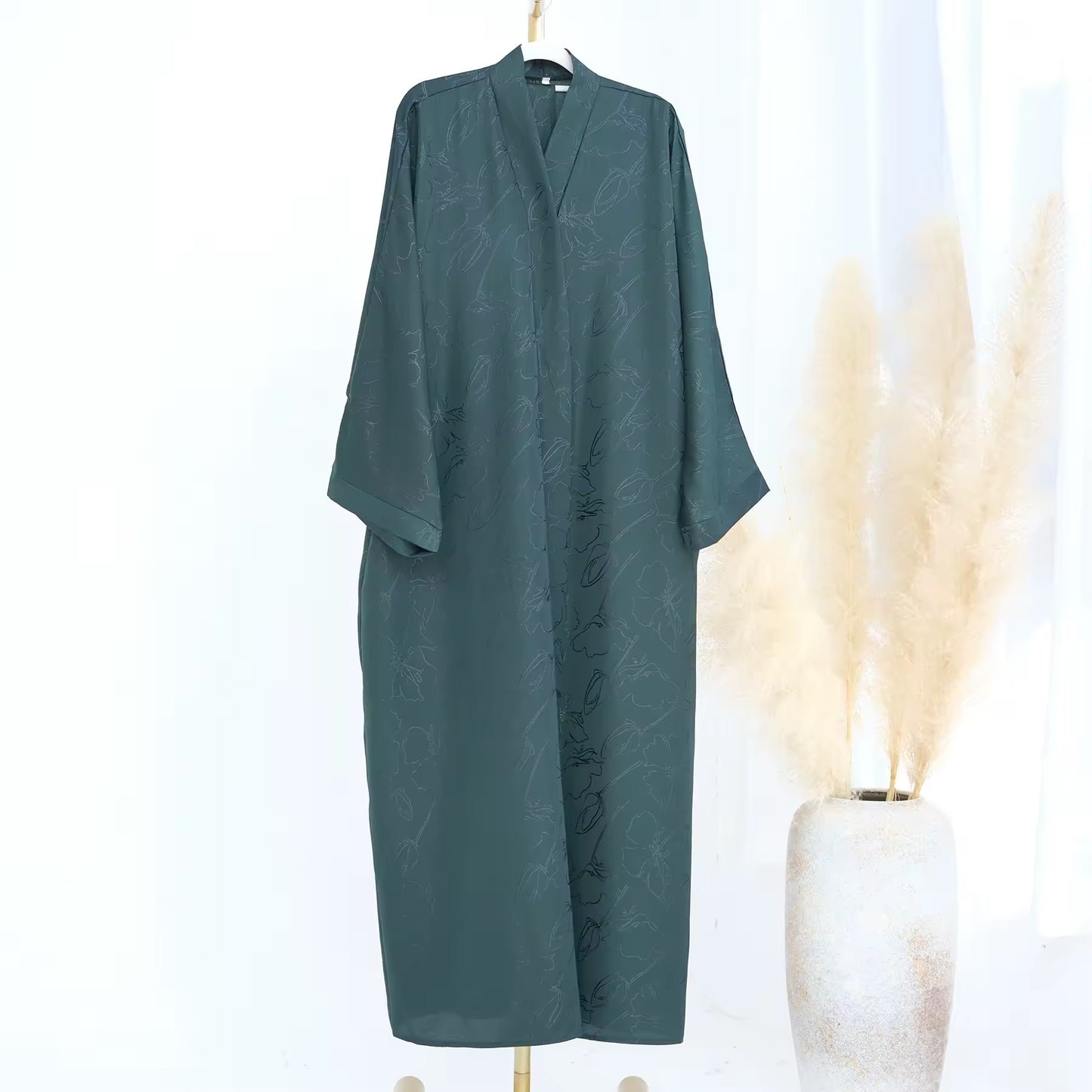 Amira Satin Abaya in 4 Colours