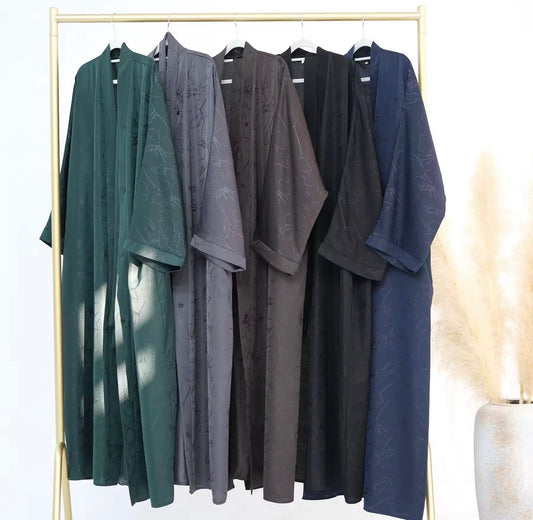 Amira Satin Abaya in 4 Colours