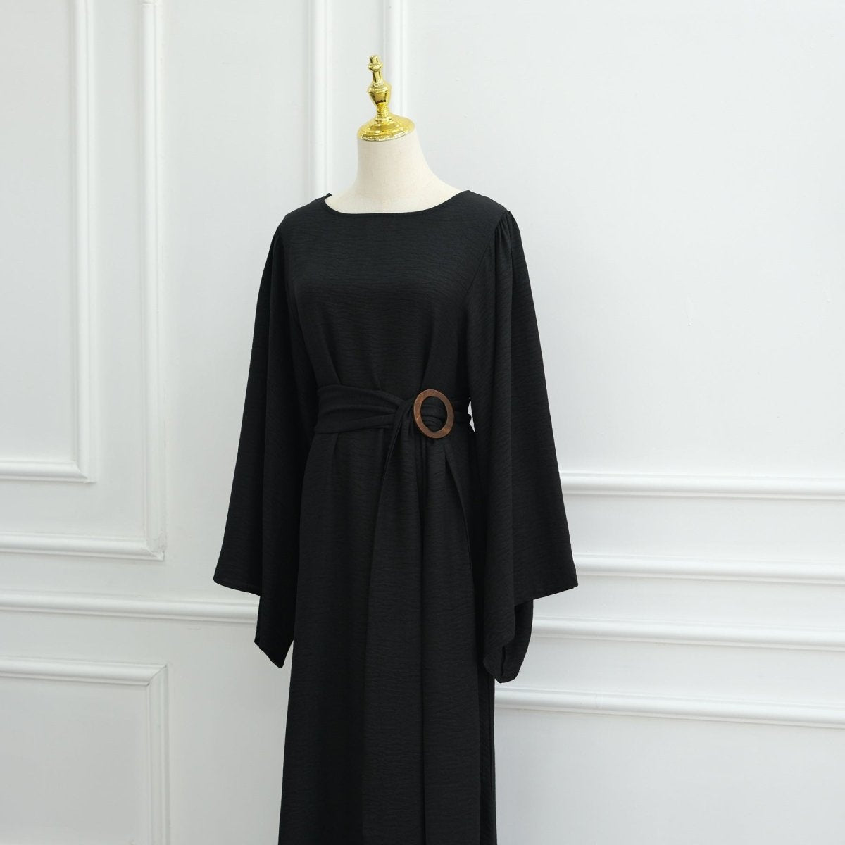 Wide Sleeve Textured Maxi Dress in 2 Colours