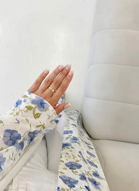 Zahri Abaya and Hijab Set in Blue